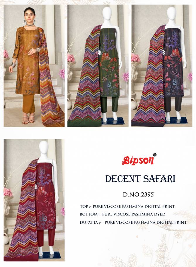 Bipson Decent Safari 2395 Pashmina Printed Dress Material
